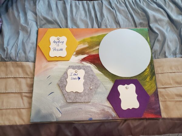 16X20 Affirmation and Manifest Board with 9 in Mirror - Image 3