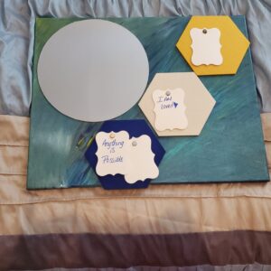 16X20 Affirmation and Manifest Board with 9 in Mirror