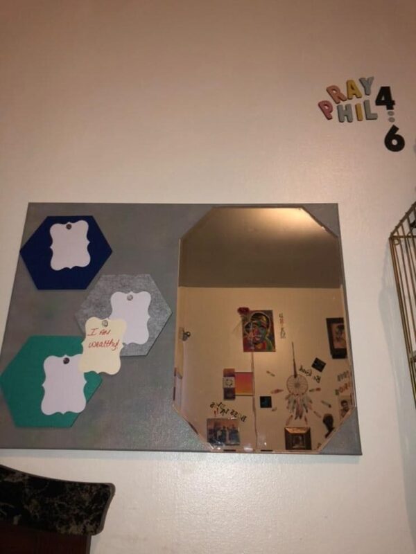 18X24 Affirmation and Manifest Board with 18X12 in Mirror - Image 4