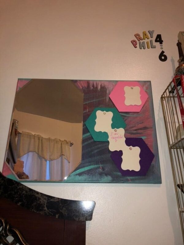18X24 Affirmation and Manifest Board with 18X12 in Mirror - Image 2